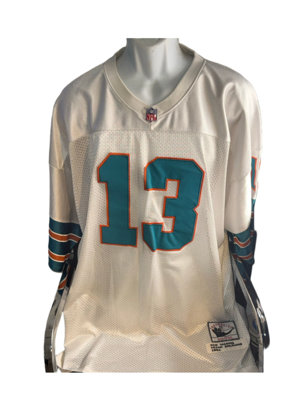 Mitchell & Ness Throwbacks Authentics Dan Marino #13 Dolphins 1984 Jersey 56 3XL